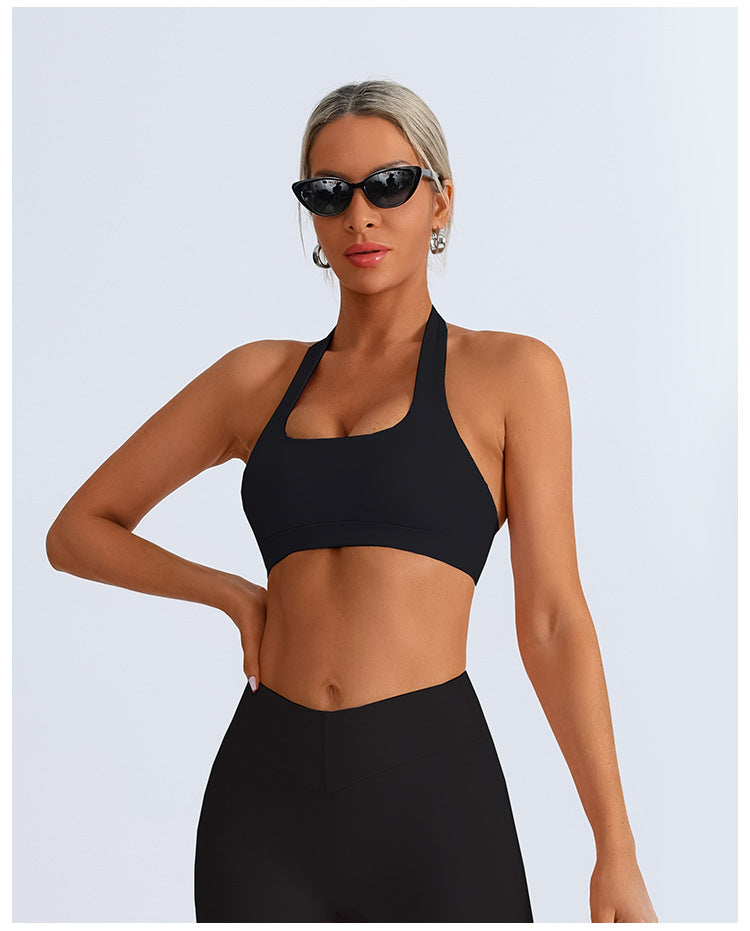 Workout Bra Chest Pad Beauty Back High Elastic Quick-drying