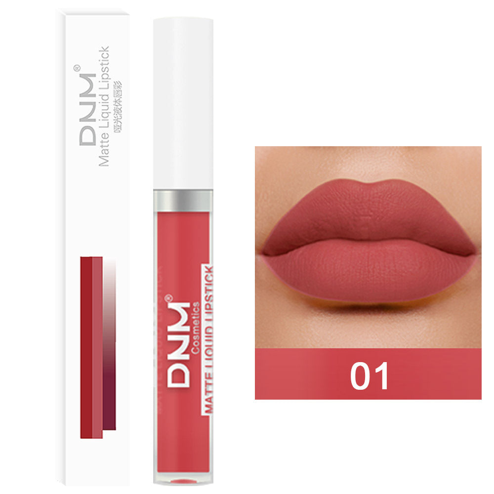 19-color Matte Lip Gloss Waterproof Long-lasting Long Lasting And Does Not Fade Lip Lacquer