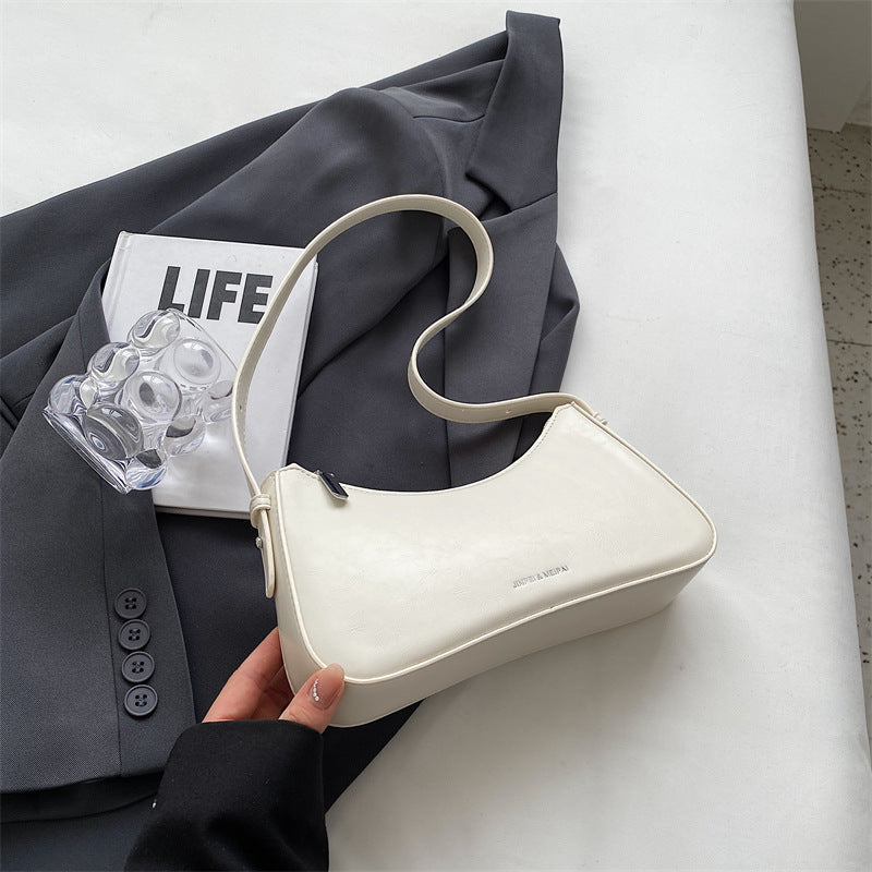 Lady's Solid Color Small Square Handbag