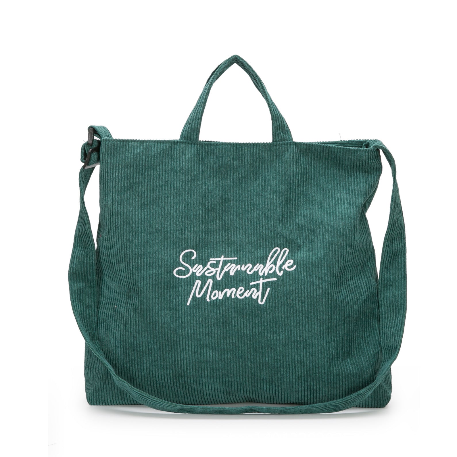 Corduroy canvas shoulder bag