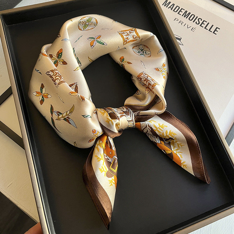 Versatile And Stylish Silk Neck Scarf