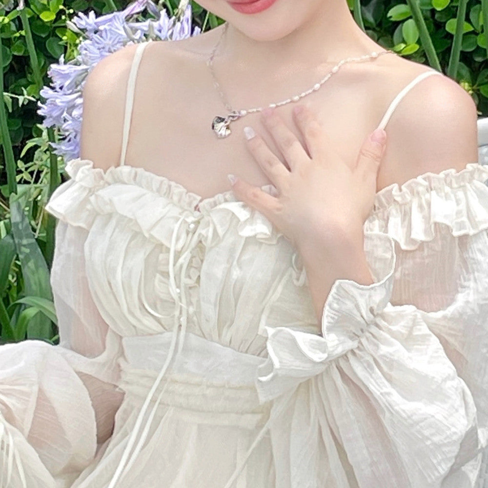 Vintage High Waist Suspended Dress