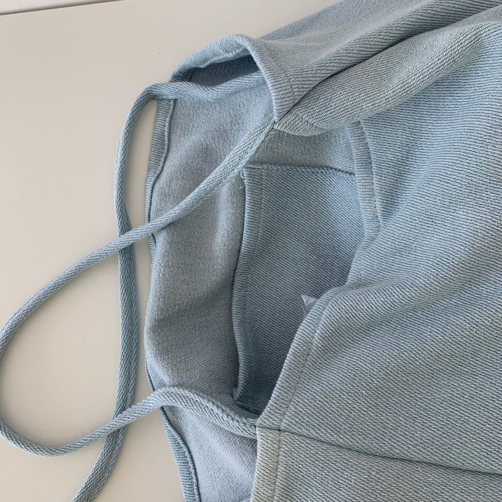 Vintage canvas bag washed denim