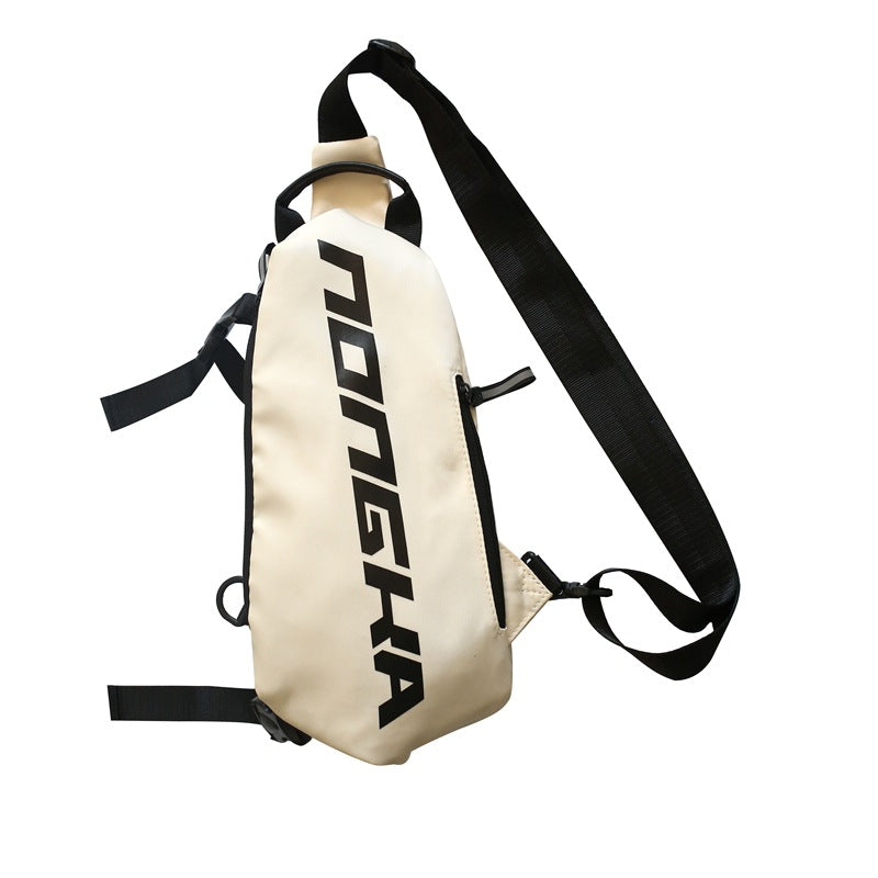 Canvas chest bag student school bag