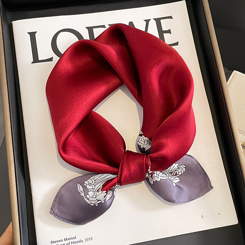 Versatile And Stylish Silk Neck Scarf
