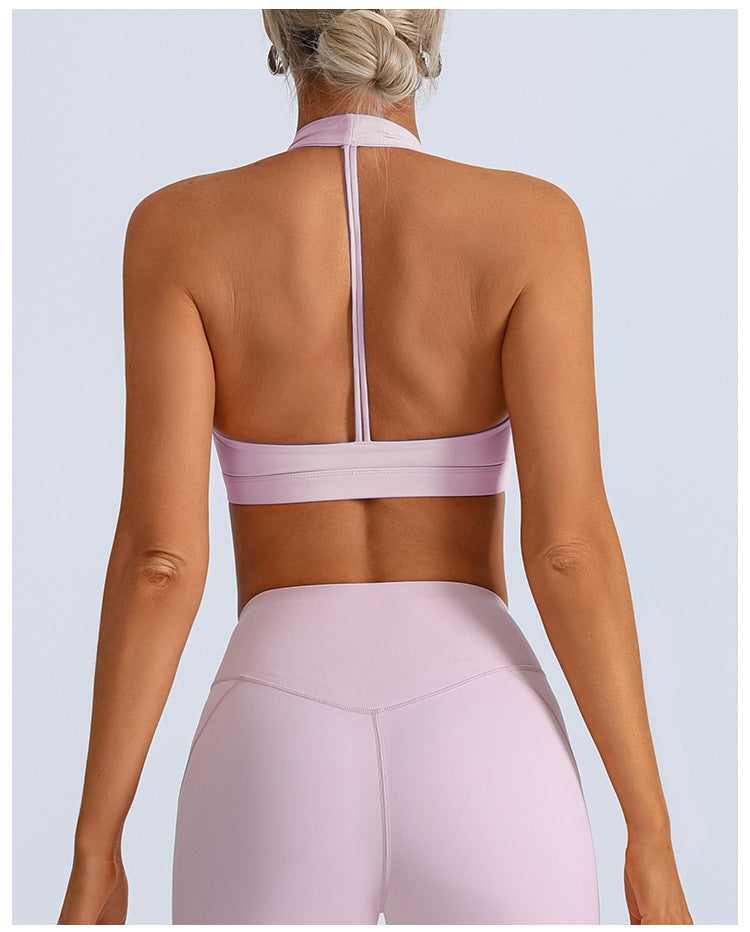 Workout Bra Chest Pad Beauty Back High Elastic Quick-drying