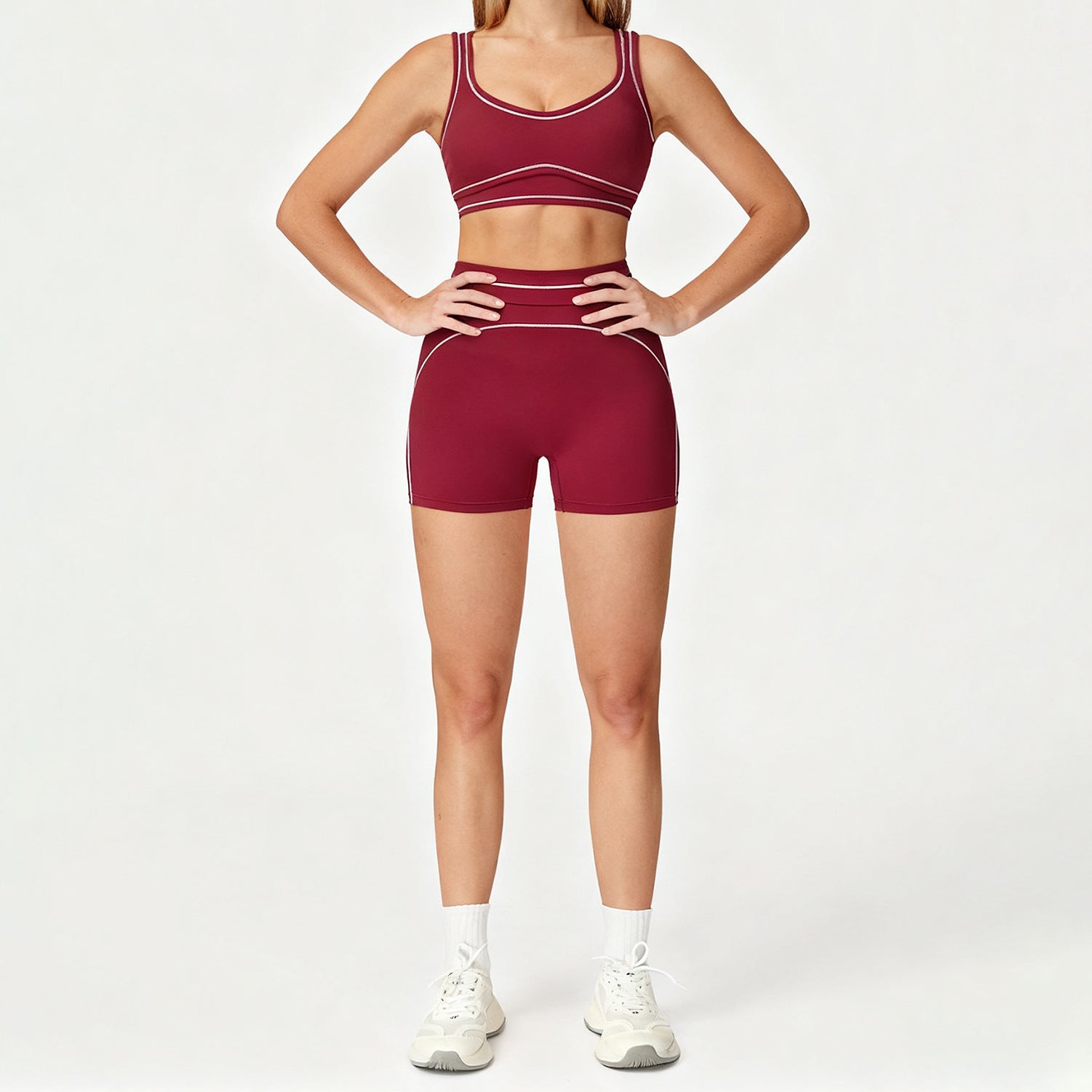 Yoga Shorts Outdoor Running And Fitness Outfit Set