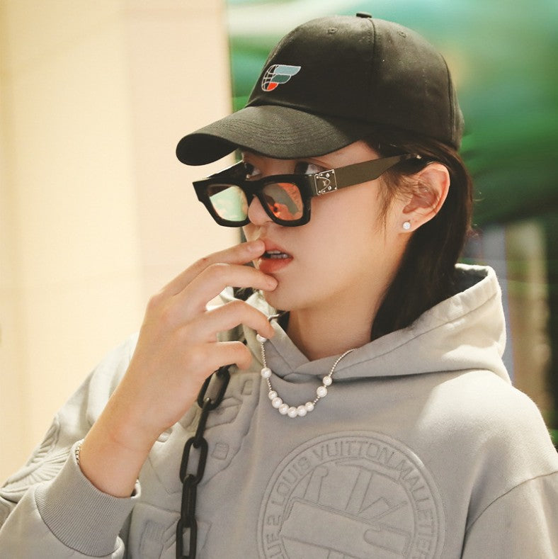 Vintage mosaic pearl necklace