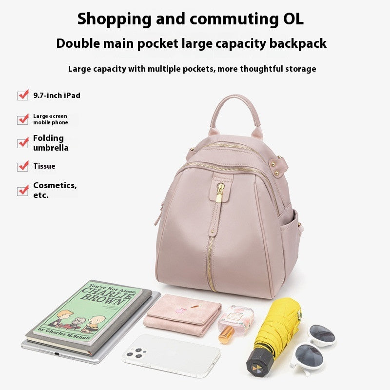 Women's Oxford Cloth Backpack Korean-style Simple