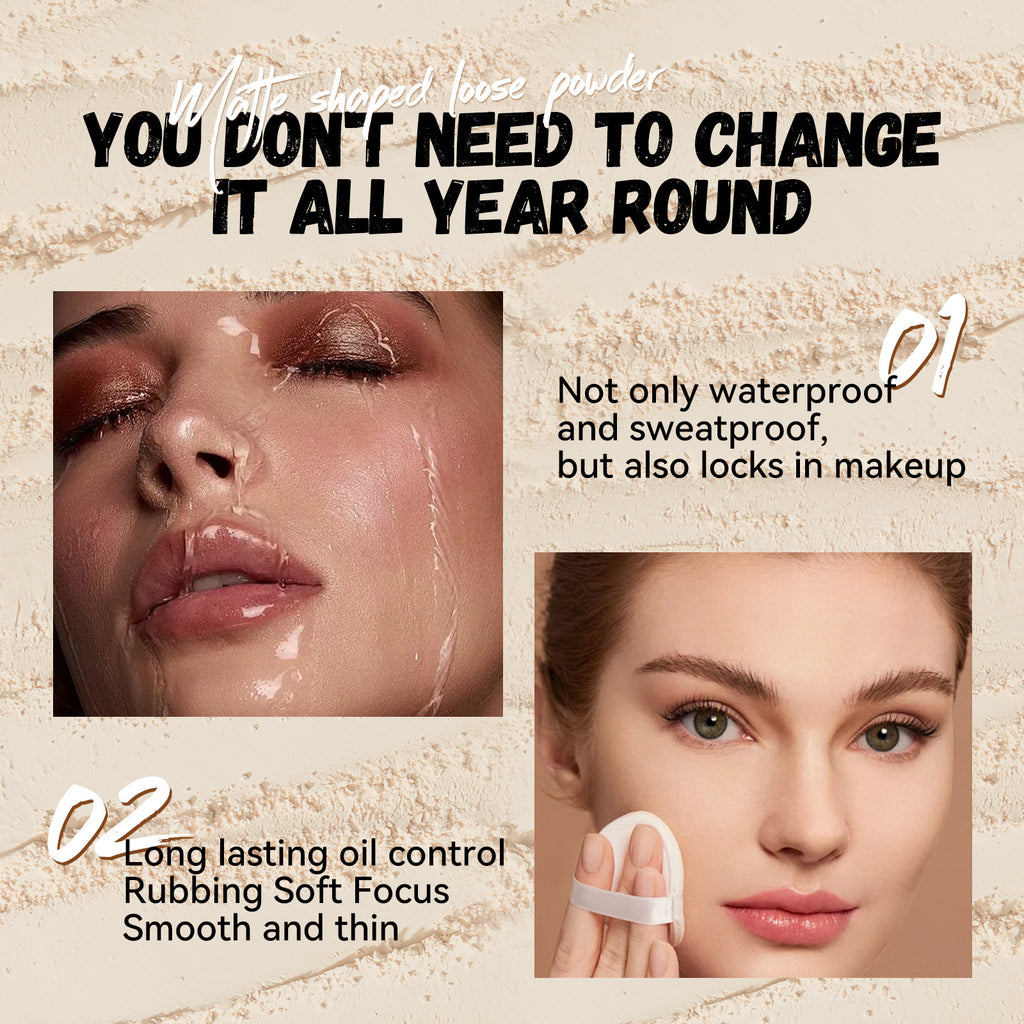 Light Fog Concealer Powder Delicate Waterproof Sweat-proof Long Lasting Oil