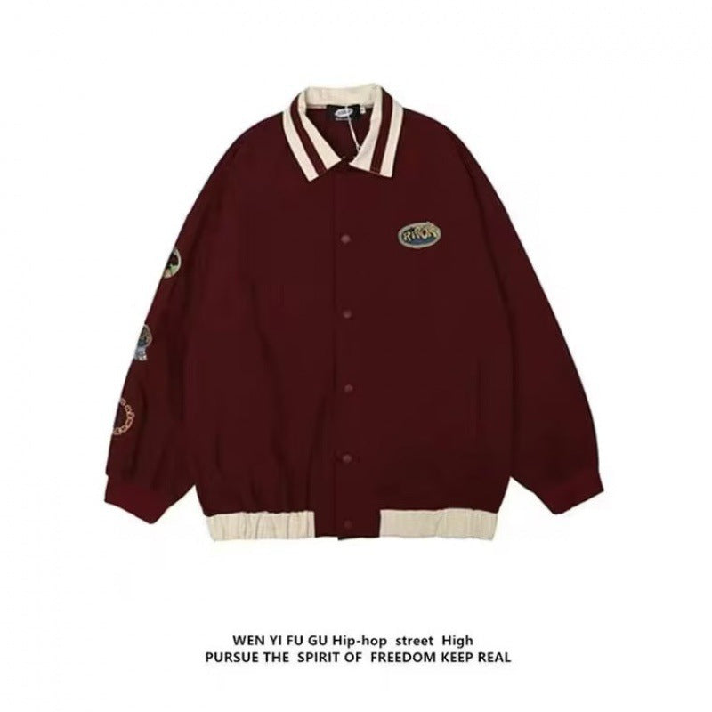 Street Couple Patchwork Jacket Women