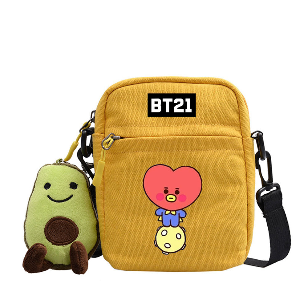 Cartoon Cute Canvas Messenger Bag