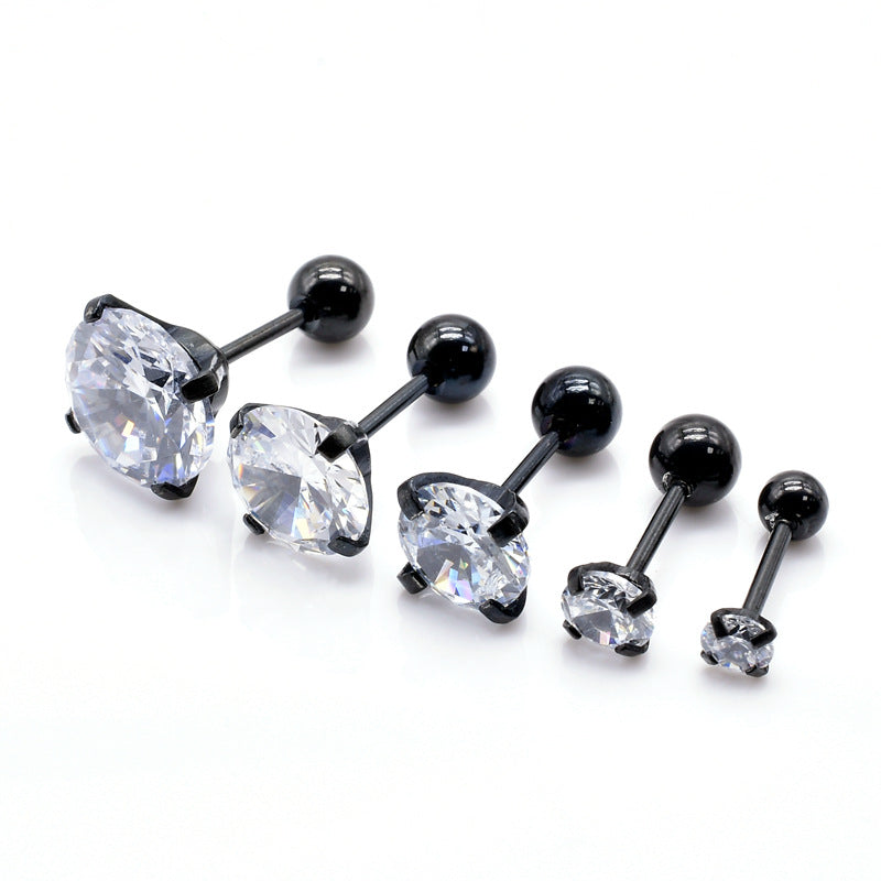 Artfully Crafted Needle-style Four-claw Fashion Earrings