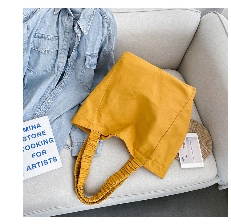 Women's One Shoulder Canvas Portable Shopping Bag