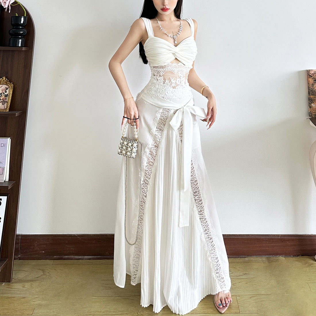 Women's Slim-fit Elegant Sheath Long Skirt Suit