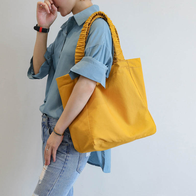 Women's One Shoulder Canvas Portable Shopping Bag