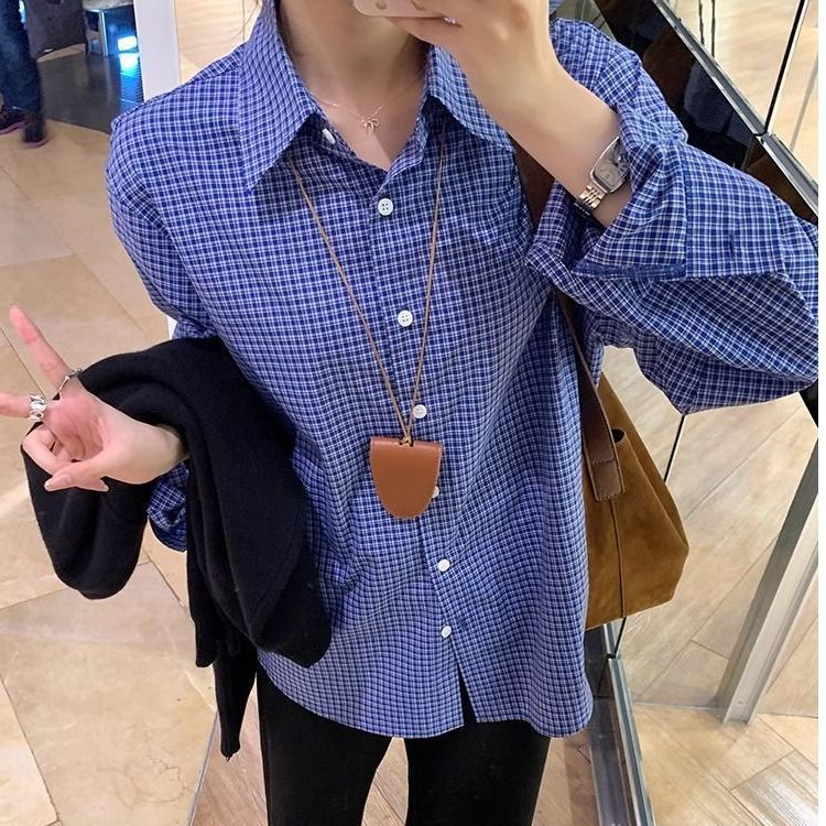 Women's Long-sleeve Versatile Loose Slim Casual Shirt