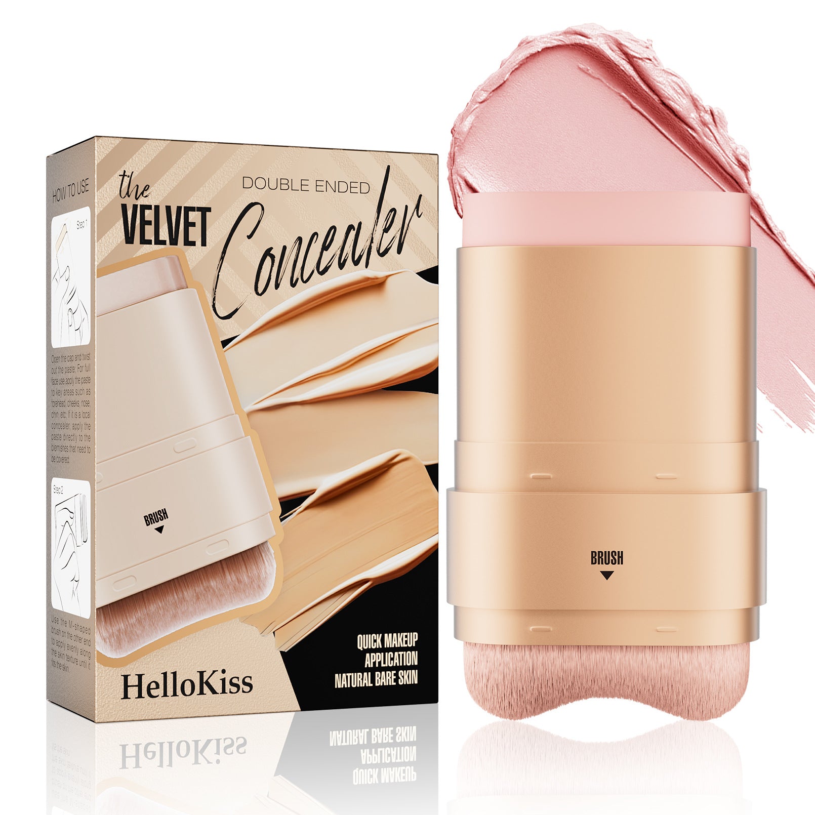 HelloKiss Double-headed Concealer With Brush
