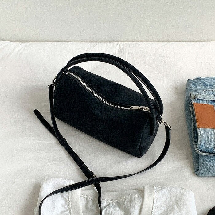 Frosted Boston Pillow Bag Hand-held Fashionable Square