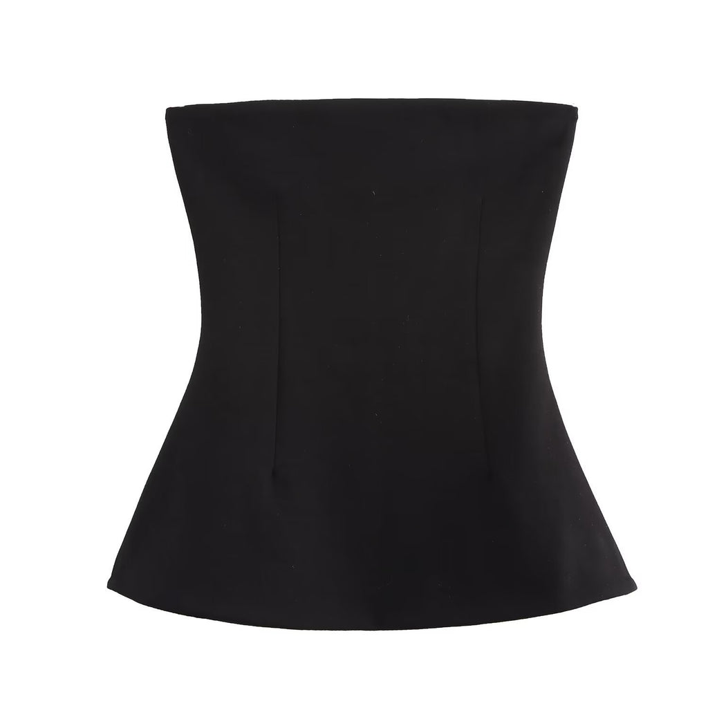 European And American Women's Clothing Women's Double-sided Cloth Tube Top