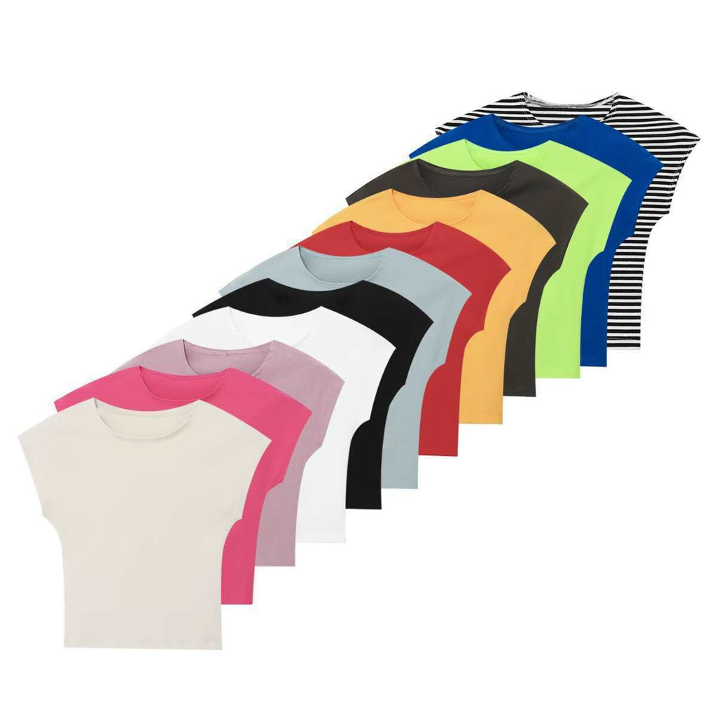 Slim Fit Micro Elastic Amazon European And American Summer Design Blouse Sleeveless