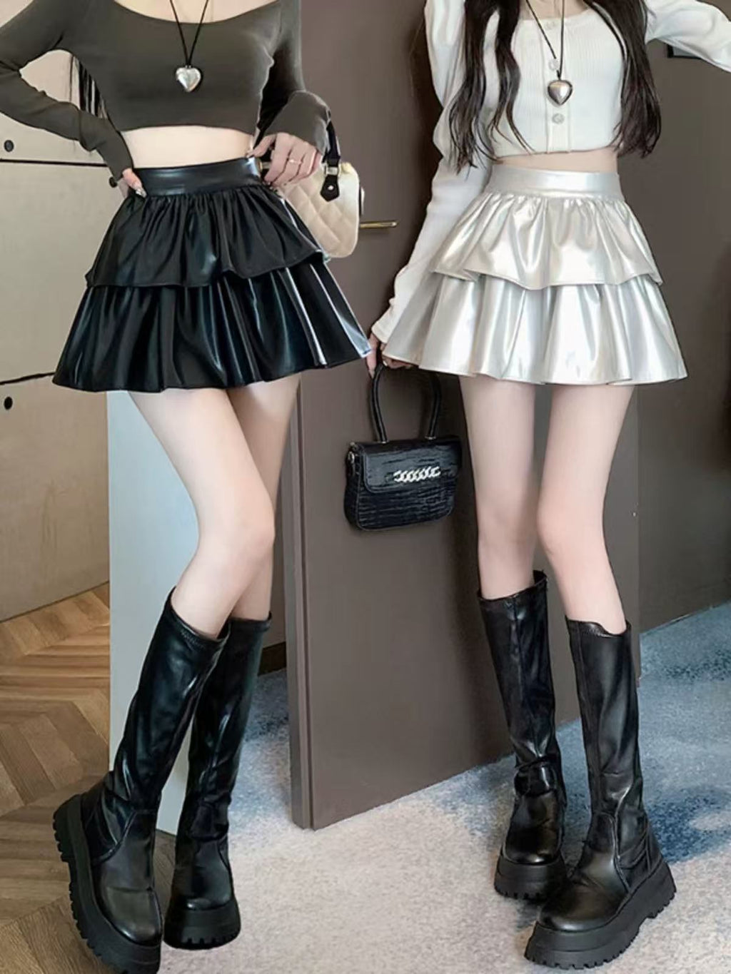 Ballet Style Sweet And Spicy Cake Puff Skirt High Waist Midi Skirt