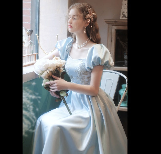 Blue Bubble Sleeve Birthday Show Vocal Music Art