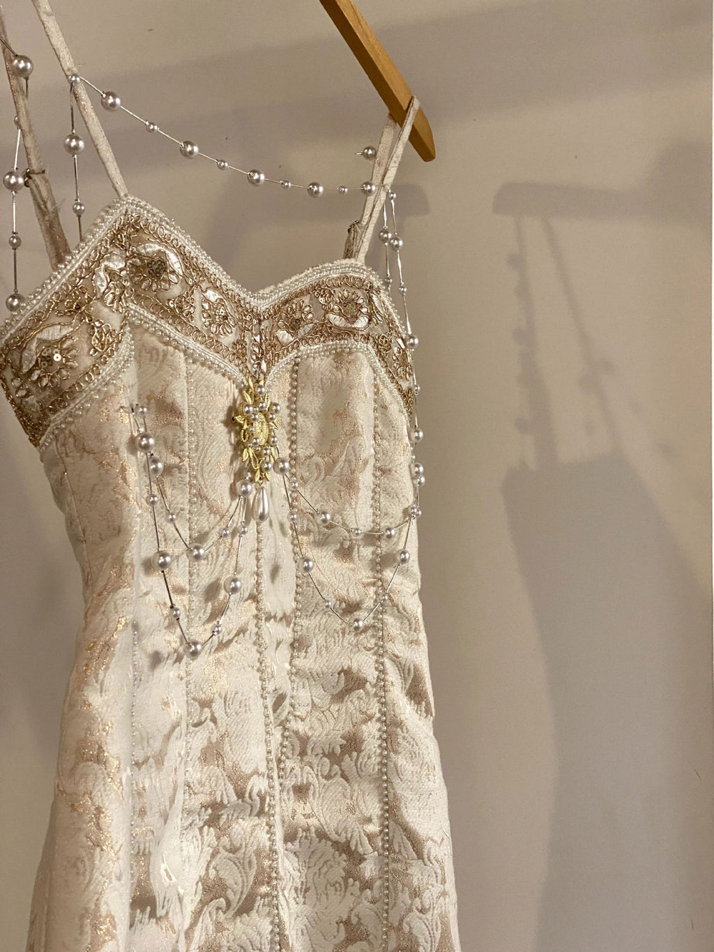 Vintage French Court Drop Bead Dress