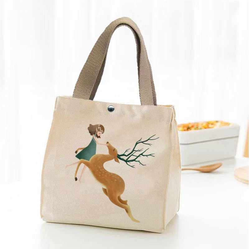 Canvas Bag Female Summer Series Cartoon Portable