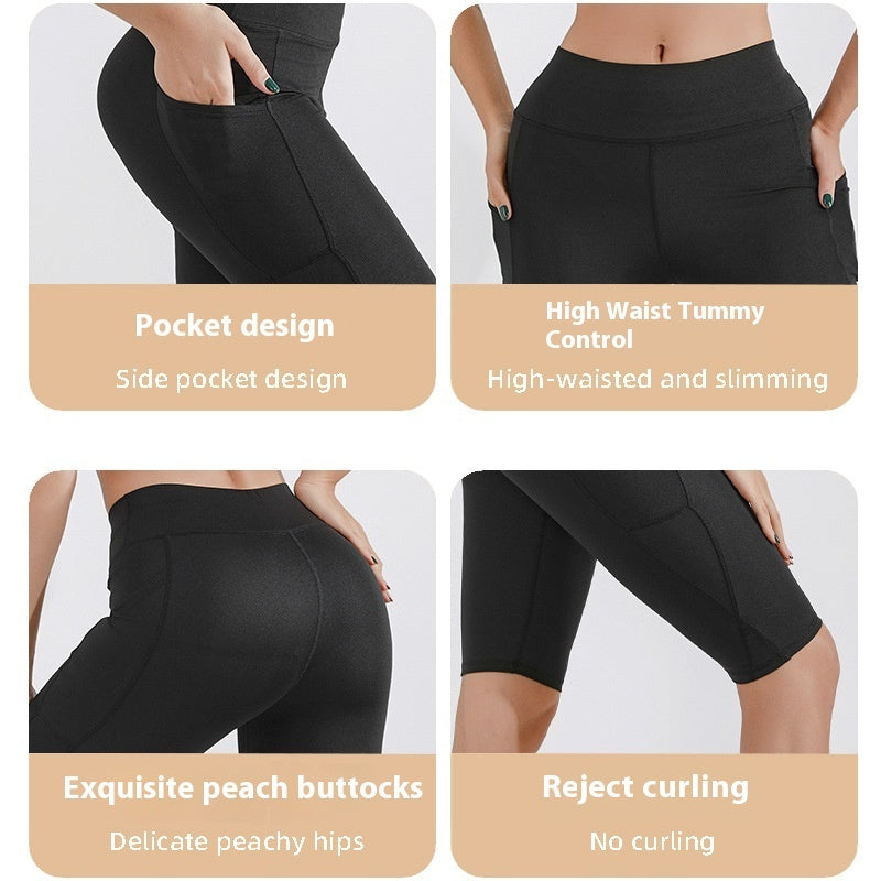 Yoga Pants Women's Sports Fitness Five-point Shark Pants