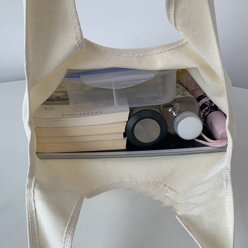 Flower Art Colorful Red Canvas Bag