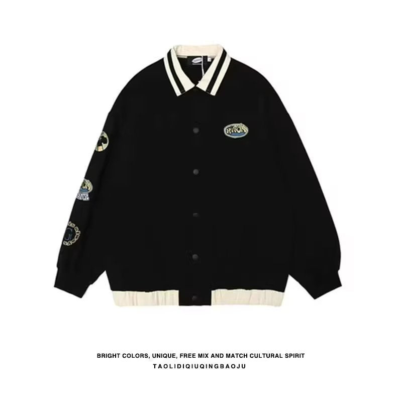 Street Couple Patchwork Jacket Women