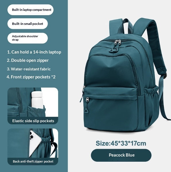 Simple And Versatile High School Student Backpack