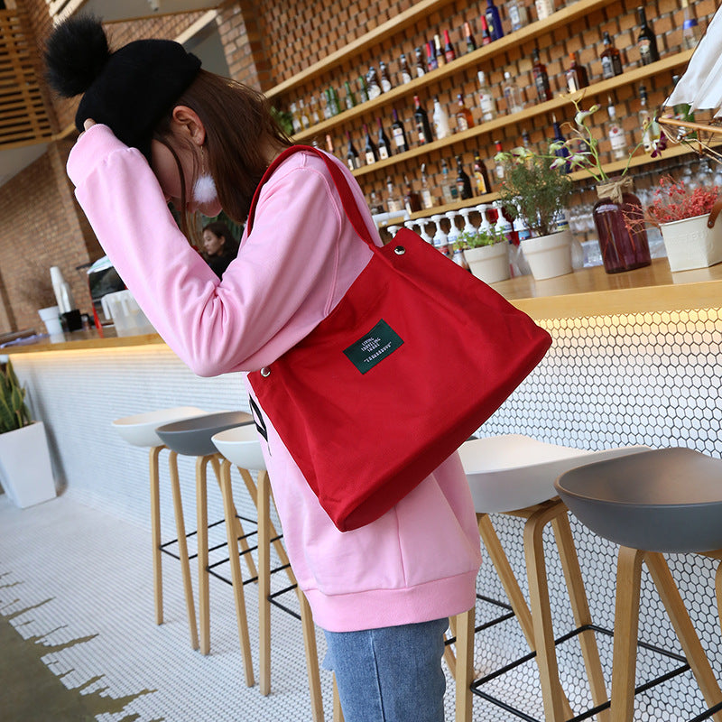 foreign trade new Korean Fashion Handbag Shoulder Bag Canvas Bag Handbag bag shopping bag number Mommy