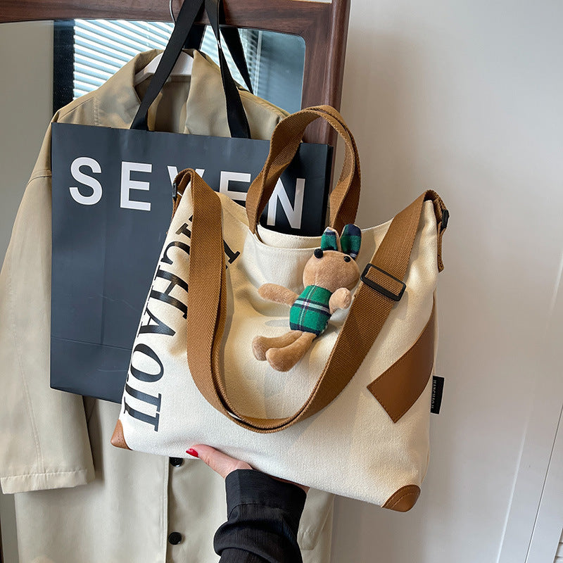 Women's Casual Large-capacity Canvas Shoulder Messenger Bag