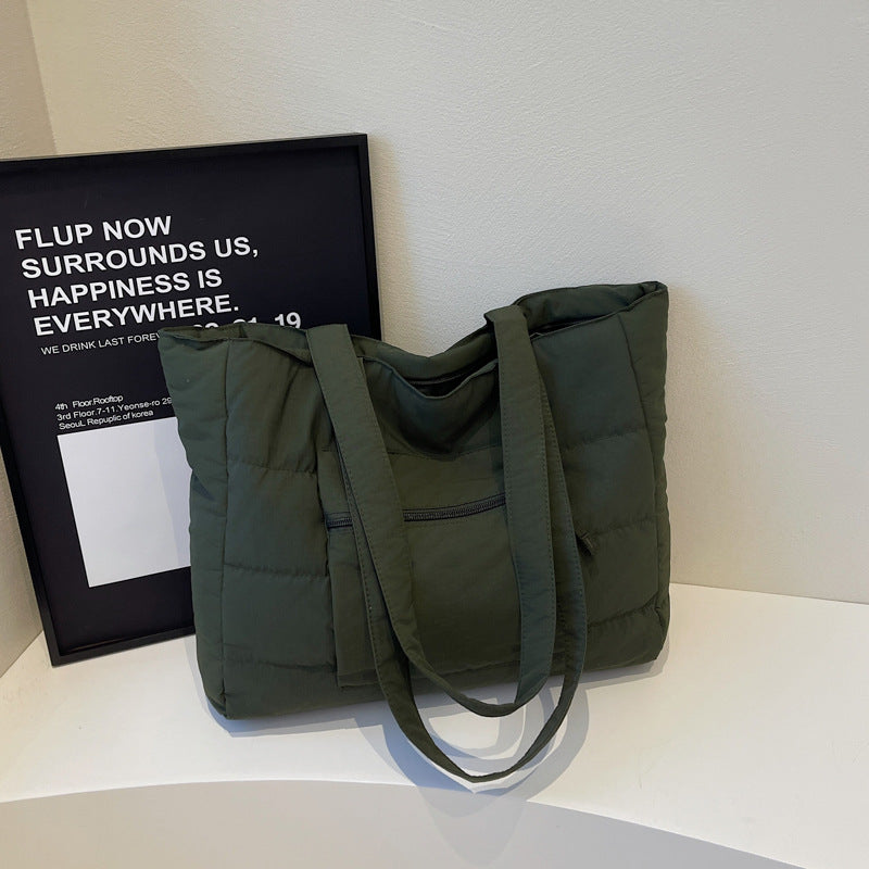 Large Capacity Female Solid Color Single-shoulder Bag