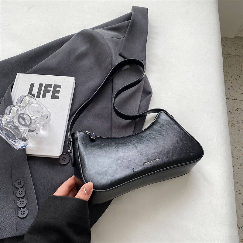 Lady's Solid Color Small Square Handbag