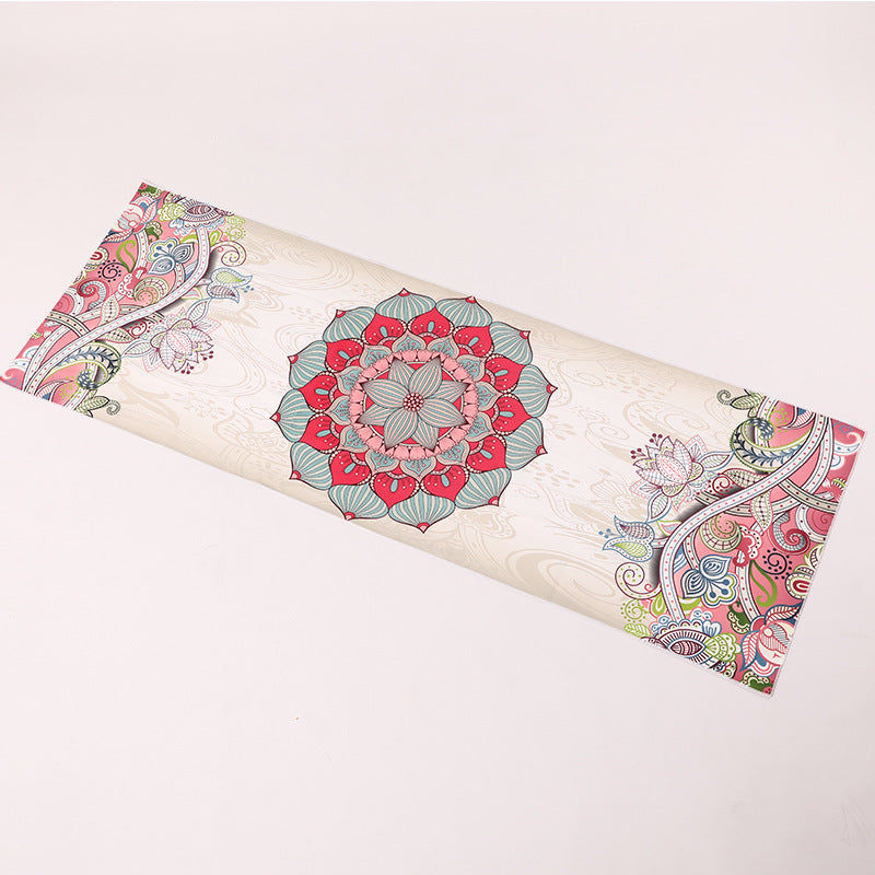 Sweat-absorbent Portable Printed Yoga Mat
