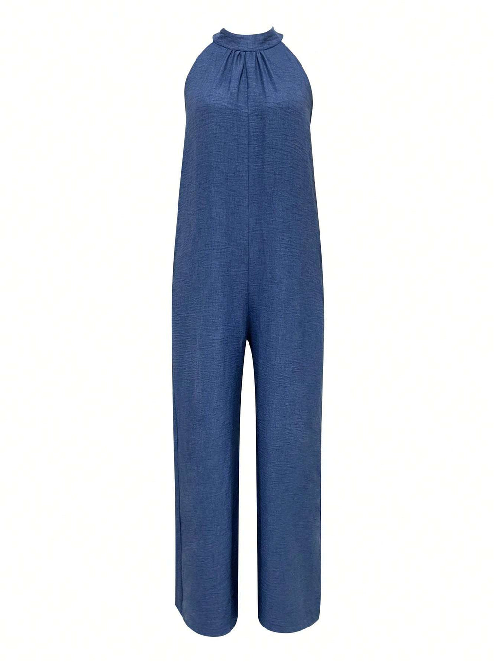 Sleeveless Halter Ruffled Young Women's Jumpsuit