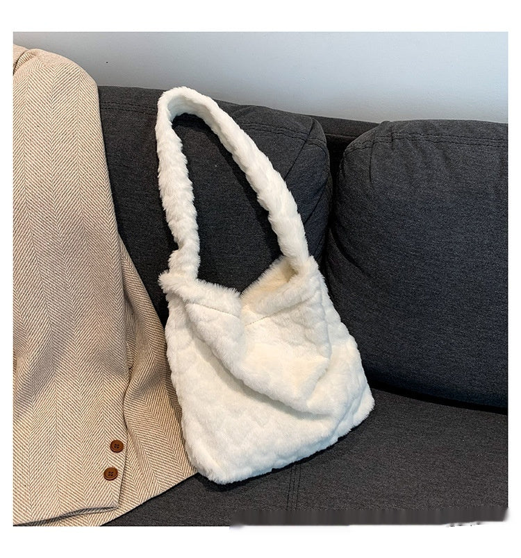 Love Fashion Casual Fluffy Shoulder Bag