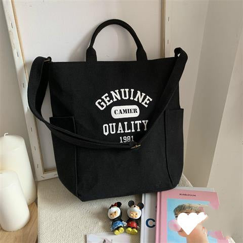 Women's Japanese Harajuku Versatile Heavy Canvas Bag