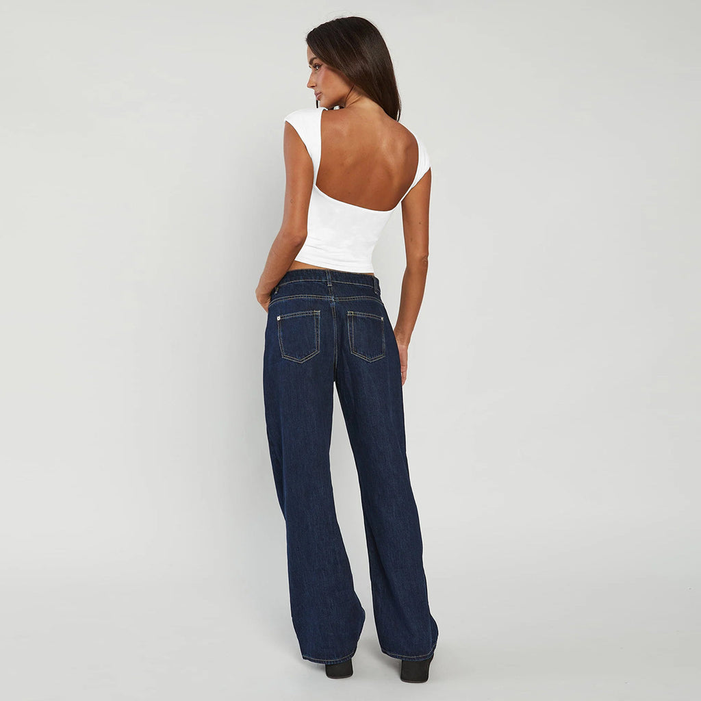 New Round-neck Sexy Backless Women's Top