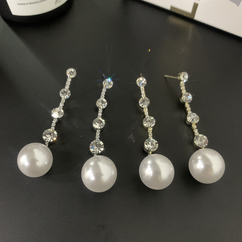 Long Style High-end And Atmospheric Earrings With Temperament