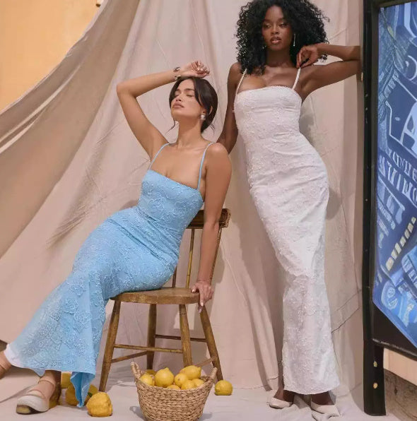 European And American Sexy Women's Lace-style Strappy Dress