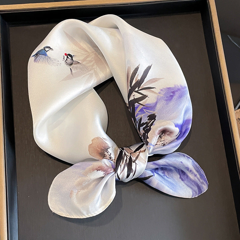 Versatile And Stylish Silk Neck Scarf