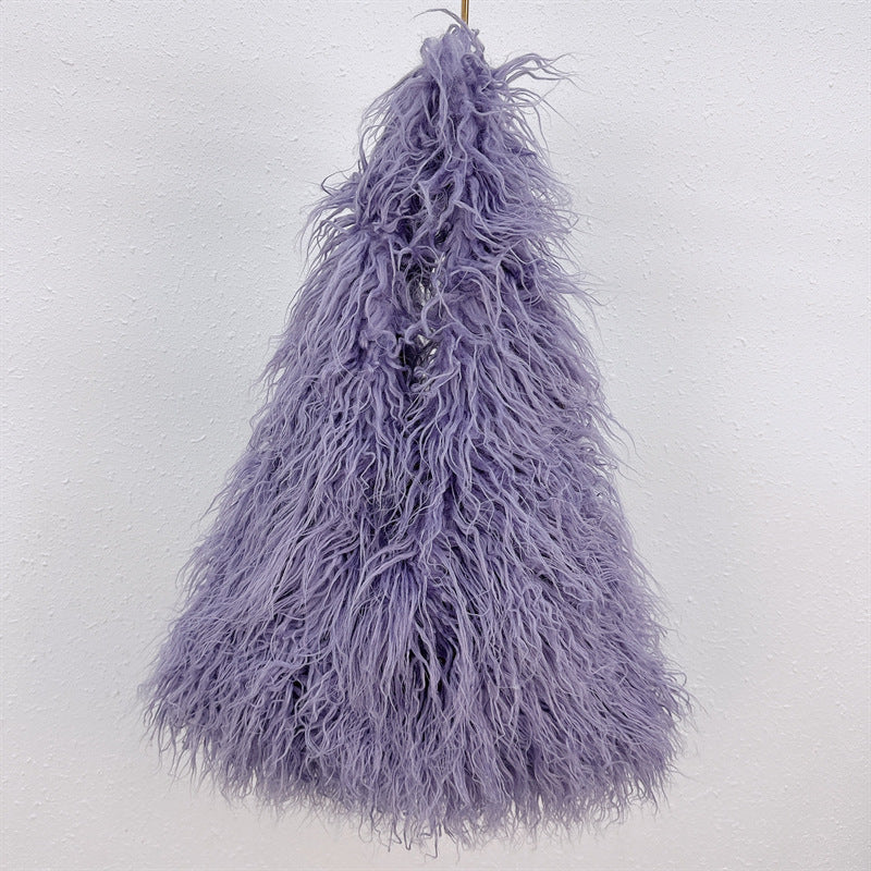 New Large Capacity Totes  Fur Plush Bag