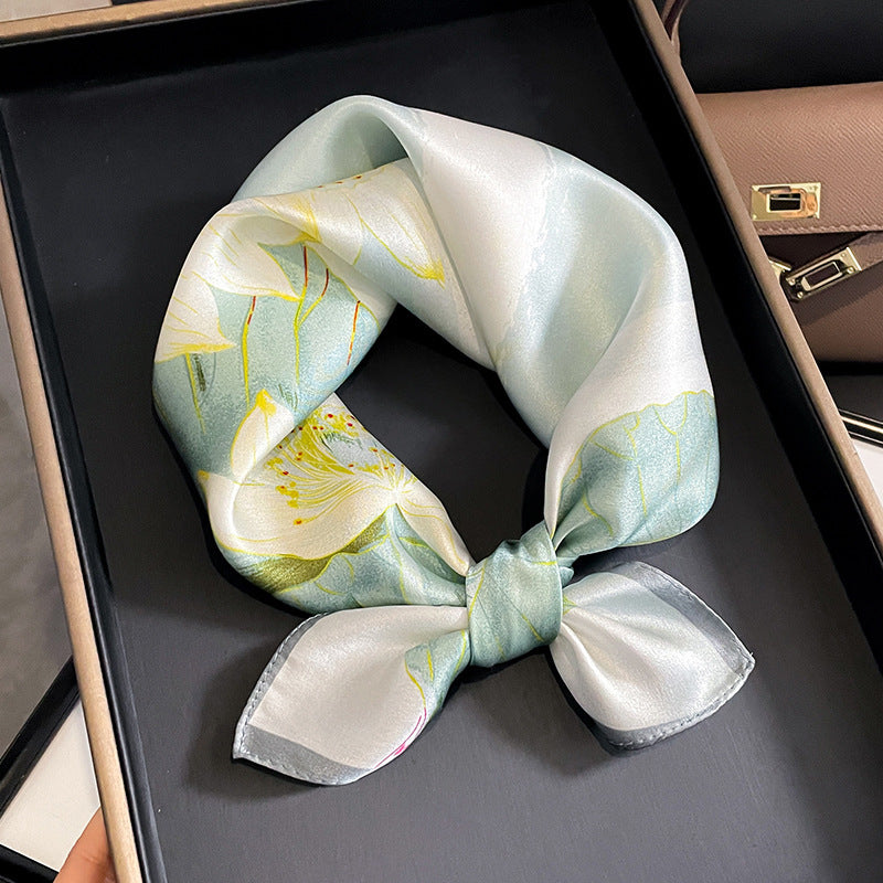 Versatile And Stylish Silk Neck Scarf