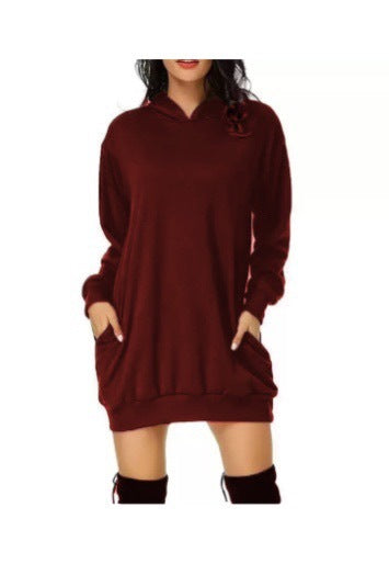 Ladies Gradient Digital Print Hooded Sweatshirt