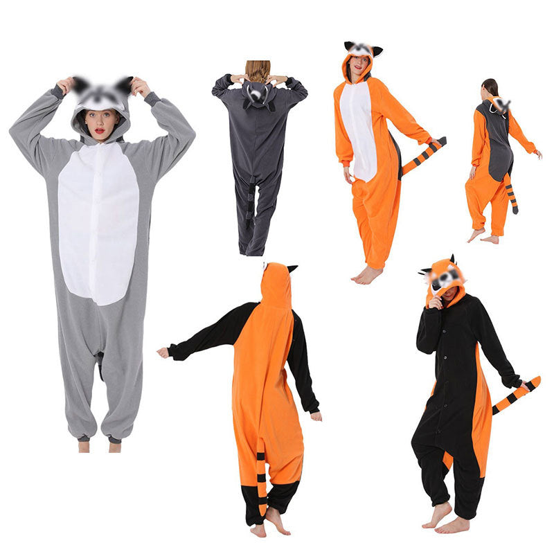 Fleece Thermal Loungewear Cartoon Onesie Pajamas