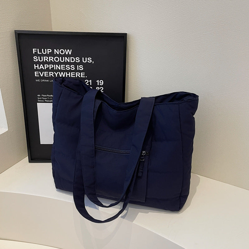 Large Capacity Female Solid Color Single-shoulder Bag